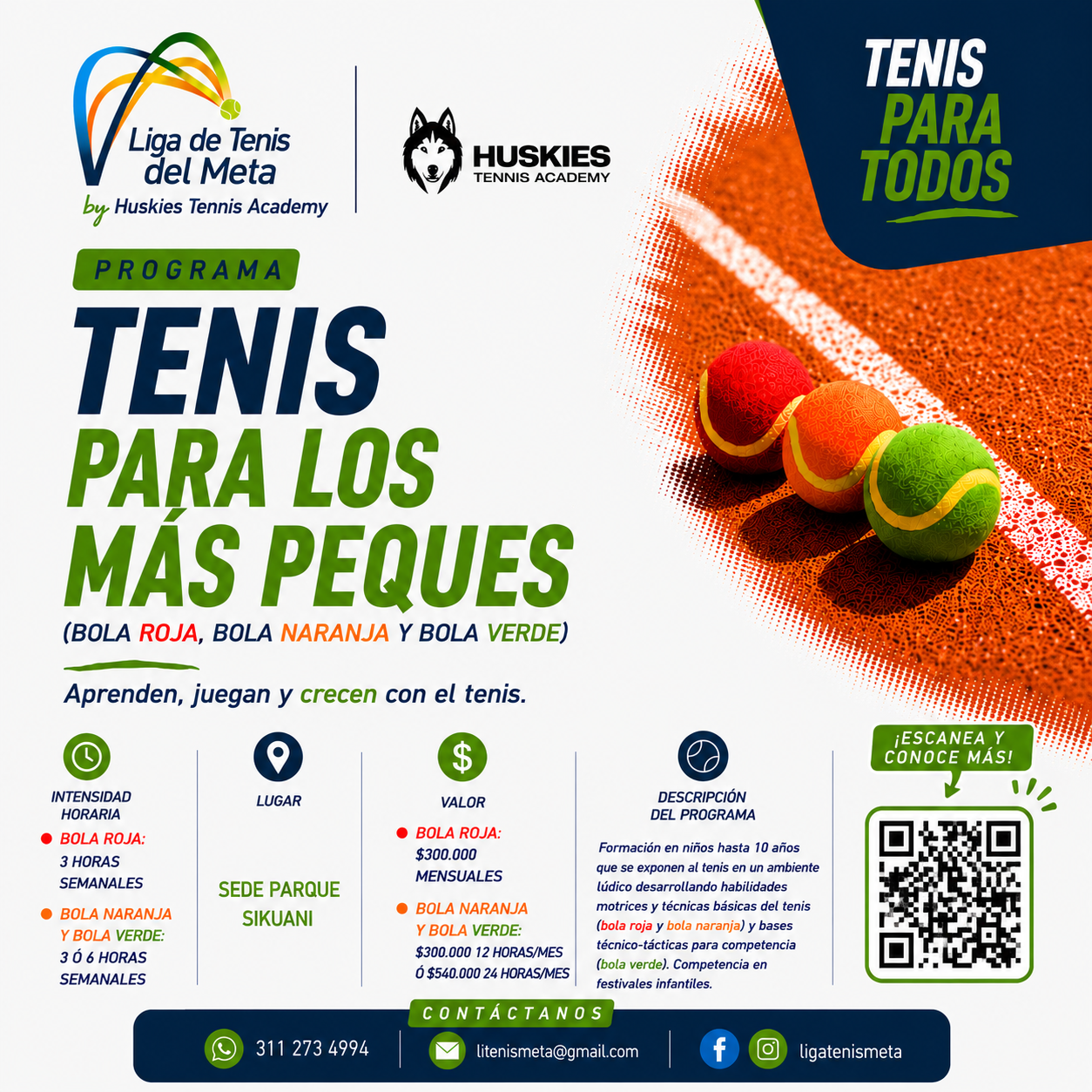 Tenis para los más peques